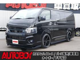 レジアスエース　2.8 スーパーGL ダークプライム ロングボディ ディーゼルターボ 4WD　415COBRAオフィシャルコンプリート　ファントムヘッドライトシステム&新作HP-6　18インチホイール&フェイスリフトキット&フルエアロ&フローティングリップ&ローフォルムフェンダー　玄武2インチダウンブロック 2800