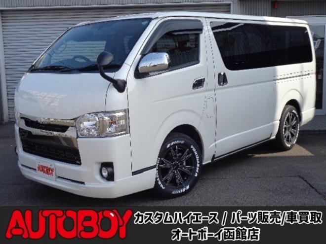 ハイエースバン3.0 スーパーGL ダークプライム ロングボディ ディーゼルターボ 4WD　スマートキー　社外ナビ　バックカメラ　フルセグ　Bluetooth 3000