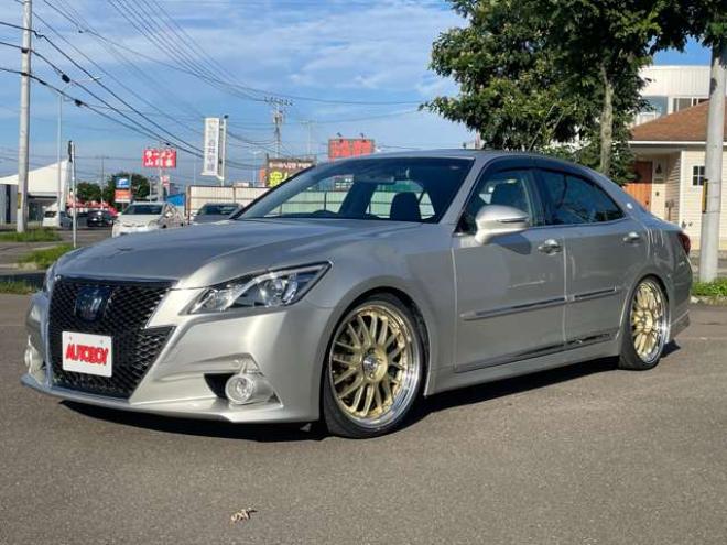 クラウンアスリート 3.5 S　SSR製20インチアルミホイール　ファイナルコネクション製新品車高調　純正ナビTV　バックカメラ　レーダークルーズコントロール　ETC　パドルシフト　パワーシート　前後ドラレコ 2WD 3500