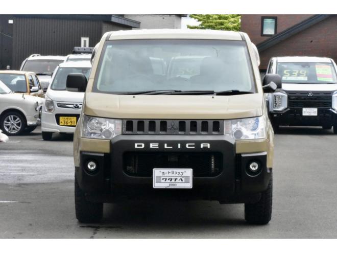 デリカD:5 　４ＷＤ　Gパワー　本州仕入　サンドベージュ　社外アルミ／タイヤ　社外ナビ／フリップダウンモニター　ＥＴＣ