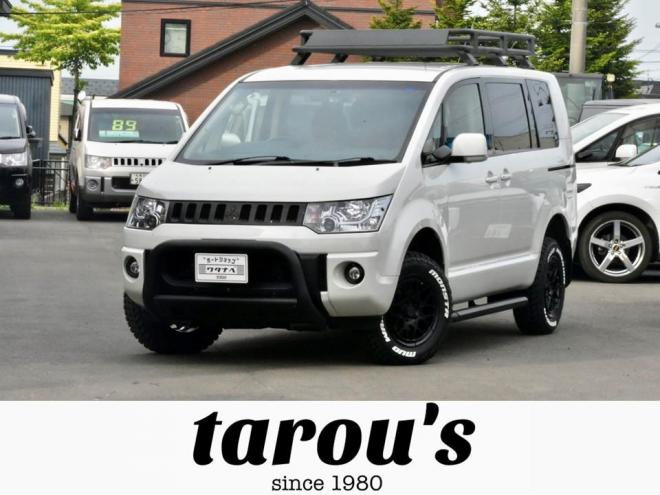 デリカDパワーパッケージ　４ＷＤ　前期/最終型　フロントガード　キャリア　リアラダー　サイドステップ　新品タイヤ／アルミ