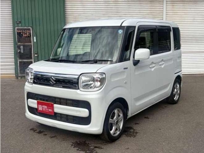 スペーシアハイブリッド X 4WD　レーダーブレーキサポート　両側パワスライドドア　社外ナビ　地デジ　シートヒーター社外エンジンスターター 660
