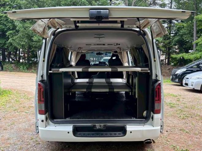 ハイエースバン2.7 スーパーGL プライムセレクション ワイド ロング ミドルルーフ 4WD　ベッドキット　ナビ　TV　バックカメラ　エアコン　ETC　パワステ　パワーウィンドウ　キーレスエントリー　両側スライドドア　盗難防止装置　障害物センサー 2700