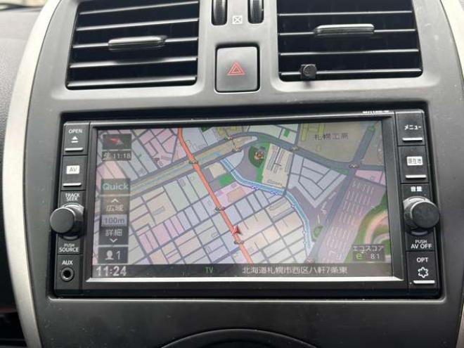 マーチ1.2 X FOUR Vセレクション 4WD　ナビ　TV　冬タイヤ付き　バックモニター　ETC 1200
