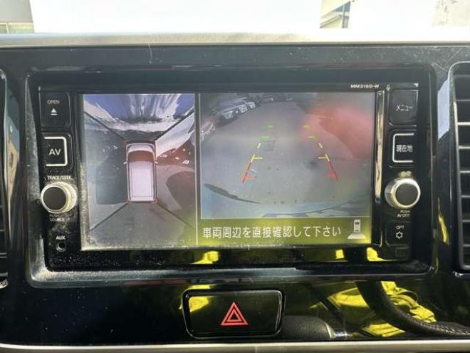 デイズルークスハイウェイスター Xターボ 4WD　片側パワースライドドア　Bluetooth　アイドリングストップ　横滑り防止　衝突軽減ブレーキ　シートヒーター　ナビ　地デジ　アラウンドビューモニター　バックモニター　純正アルミホイール夏　プッシュスタート 660