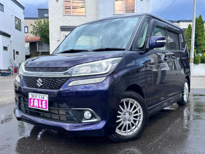 ソリオ1.2 バンディット ハイブリッド MV 4WD　片側パワースライドドア　アイドリングストップ　レーンキープアシスト　衝突軽減ブレーキ　横滑り防止装置　ETC　社外アルミホイール冬　前席シートヒーター 1200
