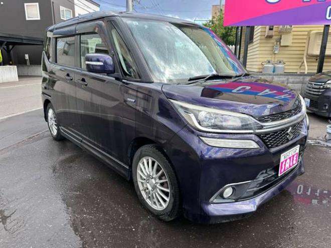 ソリオ1.2 バンディット ハイブリッド MV 4WD　片側パワースライドドア　アイドリングストップ　レーンキープアシスト　衝突軽減ブレーキ　横滑り防止装置　ETC　社外アルミホイール冬　前席シートヒーター 1200