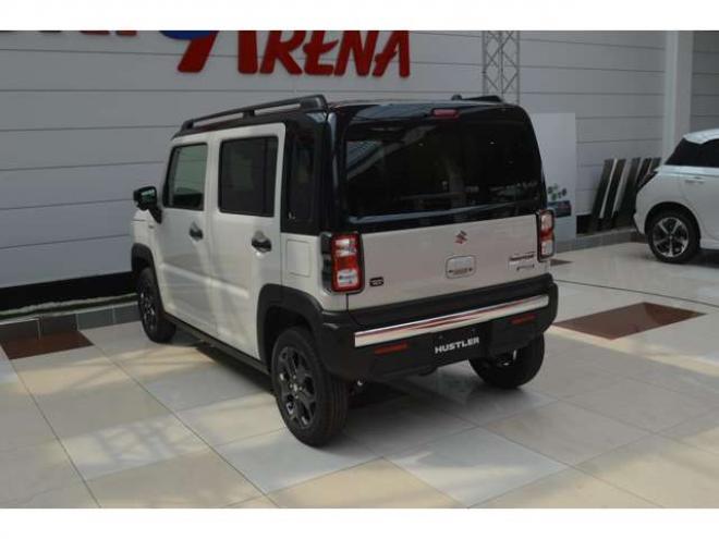 ハスラータフワイルドターボ 4WD　届出済未使用車ハイブリッド4WDターボセーフティサポート搭載スズキコネクト対応通信機装着車アダプティブクルーズコントロール全方位モニター付9インチナビTVバックカメラハイビームアシストLEDライト 登録済未使用車 660
