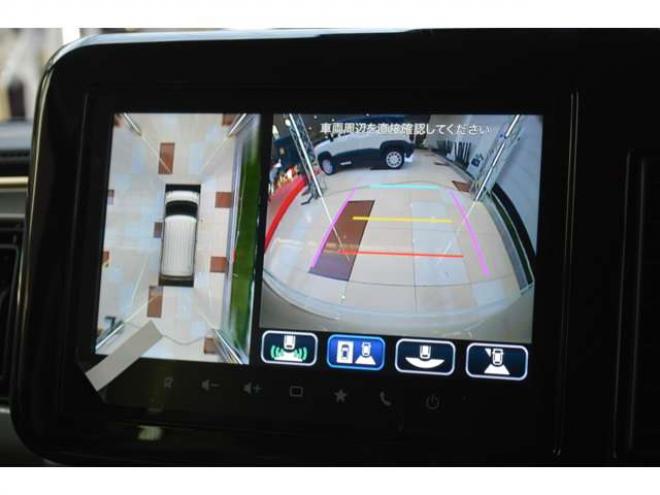 ワゴンRスマイルハイブリッド X 4WD　ハイブリッド4WDセーフティサポート搭載スズキコネクト対応通信機装着車アイドリングストップ両側オートスライドドア全方位モニター付9インチナビTVバックカメラアダプティブクルーズコントロールLEDライト 登録済未使用車 660