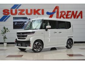 スペーシア　カスタム ハイブリッド XS 4WD　ハイブリッド4WDセーフティサポート搭載スズキコネクト対応通信機装着車アダプティブクルーズコントロール全方位モニター付9インチナビ両側オートスライドドアLEDステアリングヒーターパーキングセンサー 登録済未使用車 660
