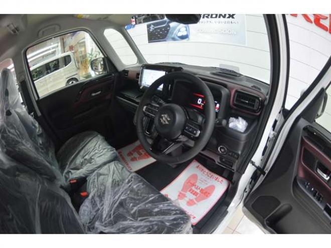 スペーシアカスタム ハイブリッド XSターボ 4WD　ハイブリッド4WDターボセーフティサポート搭載スズキコネクト対応通信機装着車アダプティブクルーズコントロール全方位モニター付9インチナビ両側オートスライドドアLEDステアリングヒーターパーキングセンサー 登録済未使用車 660