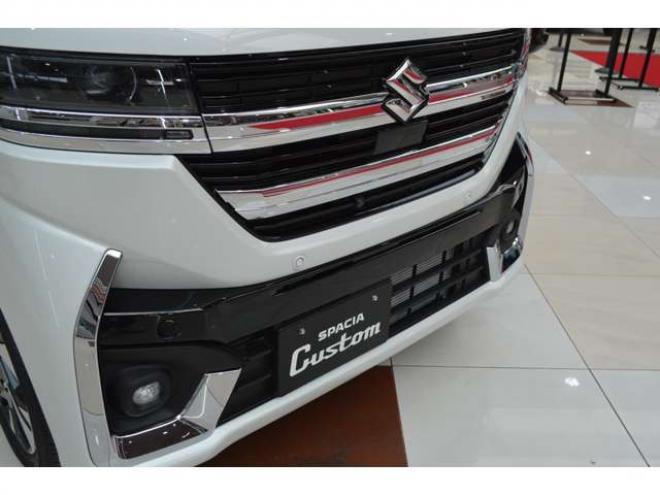 スペーシアカスタム ハイブリッド XSターボ 4WD　ハイブリッド4WDターボセーフティサポート搭載スズキコネクト対応通信機装着車アダプティブクルーズコントロール全方位モニター付9インチナビ両側オートスライドドアLEDステアリングヒーターパーキングセンサー 登録済未使用車 660