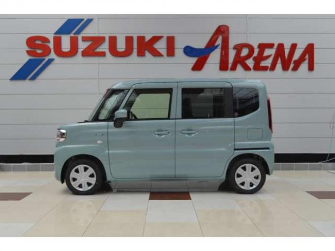 スペーシアハイブリッド X 4WD　ハイブリッド4WD全方位モニタ-ナビTVバックカメラスズキコネクト対応通信機装着車セーフティサポート搭載アイドリングストップ横滑り防止装置ハイビームアシストLEDライト両側オートスライドドアパーキングセンサー 登録済未使用車 660