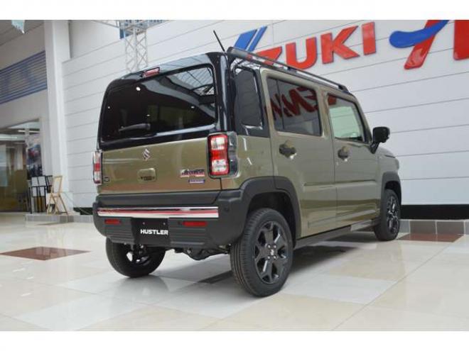 ハスラータフワイルド 4WD　届出済未使用車ハイブリッド4WDセーフティサポート搭載スズキコネクト対応通信機装着車アダプティブクルーズコントロール全方位モニター付9インチナビTVバックカメラハイビームアシストLEDライト 登録済未使用車 660
