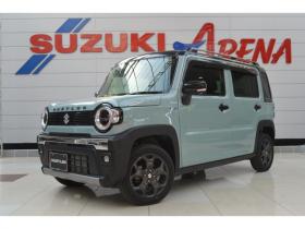 ハスラー　タフワイルドターボ 4WD　ワンオーナーハイブリッド4WDターボスズキコネクト対応通信機装着車セーフティサポート搭載アダプティブクルーズコントロール全方位モニター付9インチナビTVバックカメラパドルシフトハイビームアシストLEDライト 660