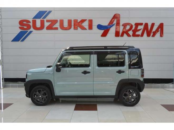 ハスラータフワイルドターボ 4WD　ワンオーナーハイブリッド4WDターボスズキコネクト対応通信機装着車セーフティサポート搭載アダプティブクルーズコントロール全方位モニター付9インチナビTVバックカメラパドルシフトハイビームアシストLEDライト 660