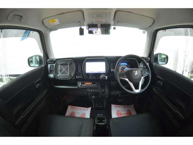 ハスラータフワイルドターボ 4WD　ワンオーナーハイブリッド4WDターボスズキコネクト対応通信機装着車セーフティサポート搭載アダプティブクルーズコントロール全方位モニター付9インチナビTVバックカメラパドルシフトハイビームアシストLEDライト 660