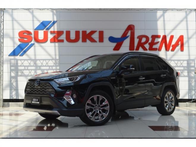 RAV-42.5 ハイブリッド G E-Four 4WD　ワンオーナー車ハイブリッド4WDプリクラッシュセーフティ黒革シートヒーターレーダークルーズコントロール11インチナビTVバックカメラLEDパワーバックドアステアリングヒーター横滑り防止装置パーキングセンサー 2500