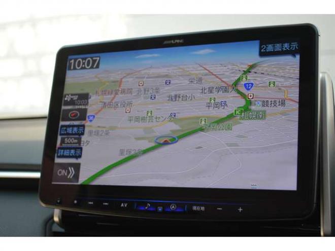 RAV-42.5 ハイブリッド G E-Four 4WD　ワンオーナー車ハイブリッド4WDプリクラッシュセーフティ黒革シートヒーターレーダークルーズコントロール11インチナビTVバックカメラLEDパワーバックドアステアリングヒーター横滑り防止装置パーキングセンサー 2500