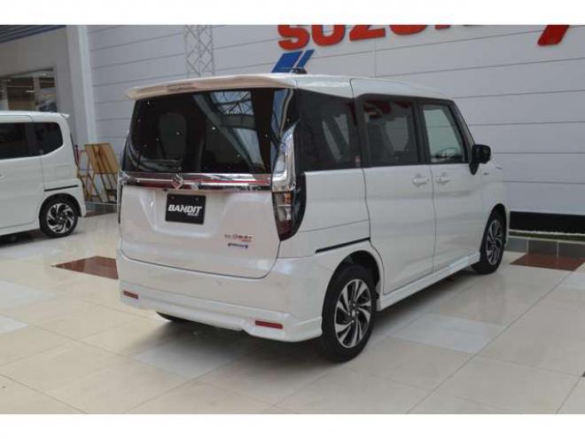 ソリオ1.2 バンディット ハイブリッド MV 4WD　登録済未使用車ハイブリッド4WDスズキコネクト対応通信機装着車セーフティサポート全方位モニター付9インチナビTVバックカメラアダプティブクルーズコントロール両側オートスライドドアLEDパーキングセンサー 登録済未使用車 1200