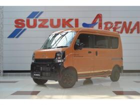 エブリイ　ジョイン ターボ ハイルーフ 4WD　届出済未使用車4WDターボハイルーフセーフティサポート搭載アイドリングストップ両側オートスライドドア7インチワイドディスプレイオーディオハイビームアシストLEDライト後退時ブレーキサポート 登録済未使用車 660
