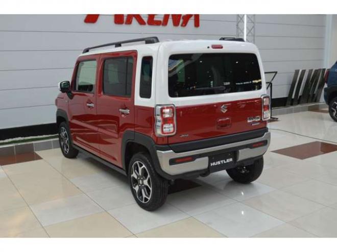 ハスラーJスタイル 4WD　ワンオーナー特別仕様車ハイブリッド4WDセーフティサポート搭載アイドリングストップ全方位モニター付9インチナビTVバックカメラハイビームアシストLEDライト 660