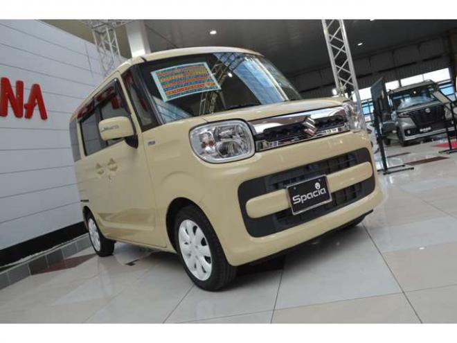 スペーシアハイブリッド X 4WD　ワンオーナー車ハイブリッド4WDアップグレードパッケージセーフティサポート全方位モニター付ナビTVバックカメラ両側オートスライドドアLEDライトETCヘッドアップディスプレイドライブレコーダー 660