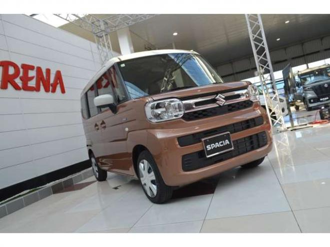 スペーシアハイブリッド X 4WD　ワンオーナーハイブリッド4WDセーフティサポート搭載7インチナビTV両側オートスライドドアハイビームアシストLEDライトアイドリングストップオットマンシートヒーター 660