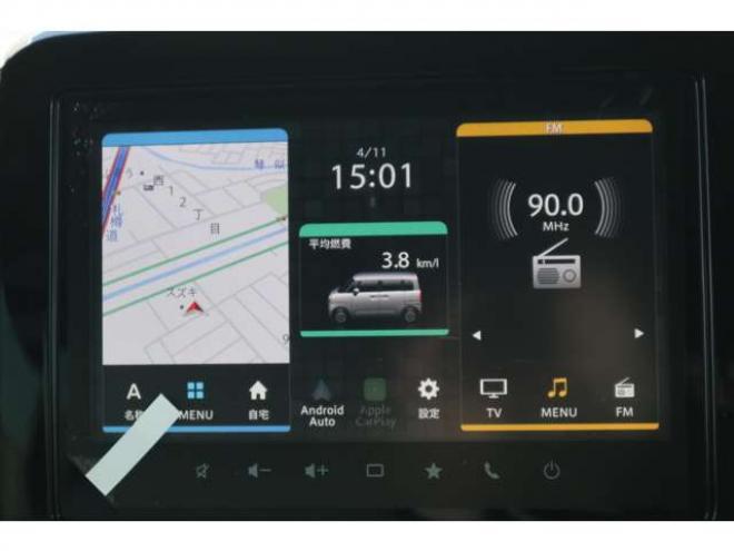 ワゴンRスマイルハイブリッド X 4WD　全方位カメラナビ　スズキコネクト　LEDヘッドライト　シートヒーター　電動パーキング　アダプティブクルーズコントロール　両側電動スライドドア 660