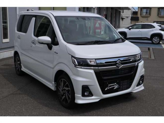 ワゴンRカスタムZ ハイブリッド ZX アップグレードパッケージ装着車 4WD　LEDヘッドライト　オートライト　アダプティブクルーズコントロール　アイドリングストップ　シートヒーター　デュアルカメラブレーキサポート 660