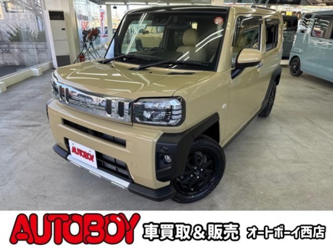 タフトGターボ クロム ベンチャー 4WD　スマートアシストプッシュスタート　エンジンスターター　純正オプションナビ　Bluetooth シートヒーター　追従クルコン　クラッツィオシートカバー　サンルーフ　ドライブレコーダー　新品ジオランダーマッドタイヤ 660