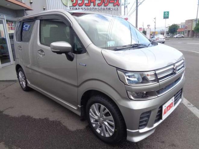 ワゴンRハイブリッド FZ セーフティパッケージ装着車 4WD　ワンオーナー車　全方位モニター　スマートキー　社外ナビ　新品シートカバー 660