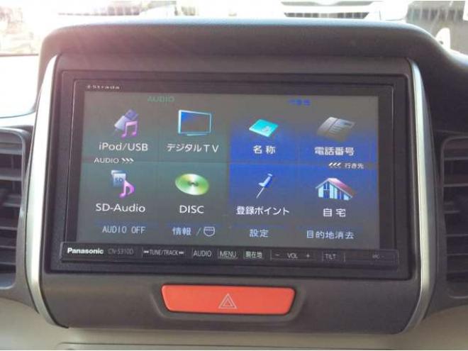 N-BOXG ターボパッケージ 4WD　パワスラ　スマートキー　クルーズコントロール　ドラレコ　Bカメラ　メモリーナビ　電動格納ミラー　オートライト　横滑り防止　アイドリングストップ　パナソニックフルセグTV　メモリナビ　Bluetooth ETC 660
