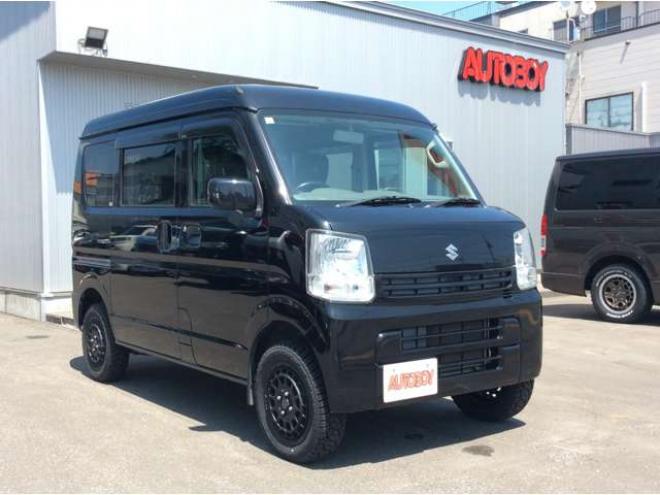 エブリイジョイン ハイルーフ 5AGS車 4WD　パートタイム4WD　キーレス　リアヒーター　フルセグTV　7インチメモリナビ　ベッドキッド　電動格納ミラー　社外タコメーター　DVD/CD　AUX　Bluetooth　 ハイルーフ　AW 660