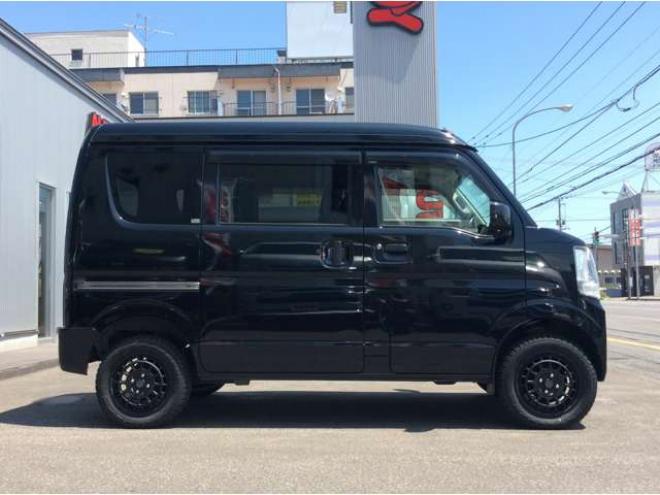 エブリイジョイン ハイルーフ 5AGS車 4WD　パートタイム4WD　キーレス　リアヒーター　フルセグTV　7インチメモリナビ　ベッドキッド　電動格納ミラー　社外タコメーター　DVD/CD　AUX　Bluetooth　 ハイルーフ 660