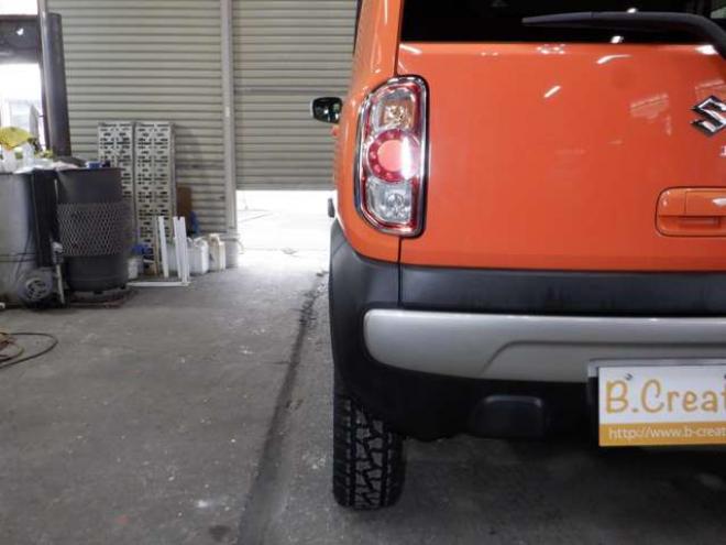 ハスラーG 4WD　本州仕入・後期型・ツートンカラー・ナビ・TV・B/T・リフトアップサス・R/Tタイヤ・衝突軽減・HID・スマートキー・プッシュスタート・ETC 660