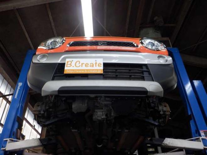 ハスラーG 4WD　本州仕入・後期型・ツートンカラー・ナビ・TV・B/T・リフトアップサス・R/Tタイヤ・衝突軽減・HID・スマートキー・プッシュスタート・ETC 660