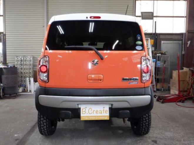 ハスラーG 4WD　本州仕入・後期型・ツートンカラー・ナビ・TV・B/T・リフトアップサス・R/Tタイヤ・衝突軽減・HID・スマートキー・プッシュスタート・ETC 660