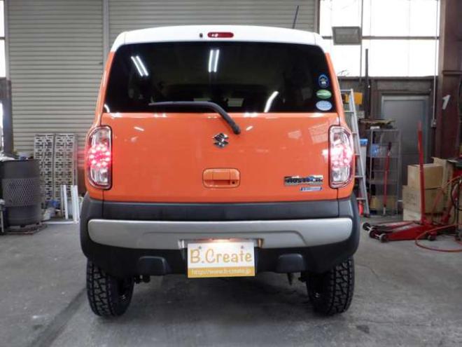 ハスラーG 4WD　本州仕入・後期型・ツートンカラー・ナビ・TV・B/T・リフトアップサス・R/Tタイヤ・衝突軽減・HID・スマートキー・プッシュスタート・ETC 660