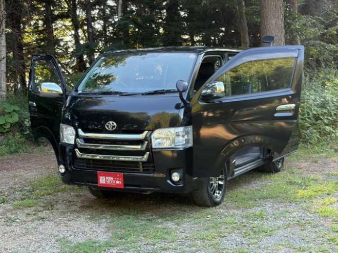 ハイエースバン3.0 スーパーGL ロング ディーゼルターボ 4WD　社外ナビ・Bカメラ・純正スターター・社外アルミ・ワンオーナー 3000