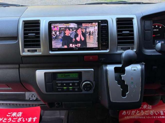 ハイエースバン3.0 スーパーGL ロング ディーゼルターボ 4WD　社外ナビ・Bカメラ・純正スターター・社外アルミ・ワンオーナー 3000