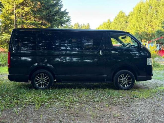 ハイエースバン3.0 スーパーGL ロング ディーゼルターボ 4WD　社外ナビ・Bカメラ・純正スターター・社外アルミ・ワンオーナー 3000