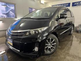 エスティマ　アエラス　プレミアムエディション　本州仕入　禁煙車　アルパインビッグＸナビ　アルパイン製リアフリップダウンモニター　フルセグ地デジ　ＤＶＤ再生　Ｂｌｕｅｔｏｏｔｈ　両側パワースライドドア　純正ブラックハーフレザーシート　ＥＴＣ 4WD 2400 5Dr