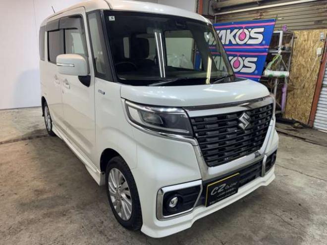 スペーシアカスタム ハイブリッド XS 4WD　ワンオーナー　ナビ　TV　Bカメラ　Bluetooth　夏冬タイヤ 660