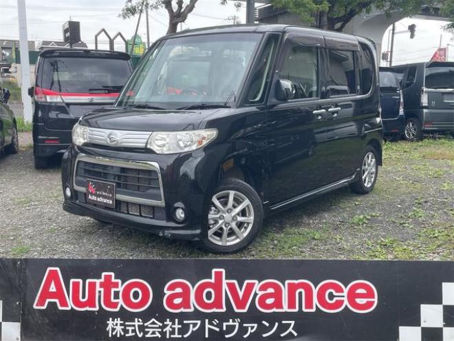 タントカスタムＬ ４ＷＤ 電動スライドドア ナビ ＴＶ ＨＩＤ スマートキー アイドリングストップ ベンチシート ＣＶＴ 盗難防止システム ＡＢＳ ＣＤ アルミホイール 衝突安全ボディ エアコン パワーステアリング（北海道） 4WD 660 5Dr