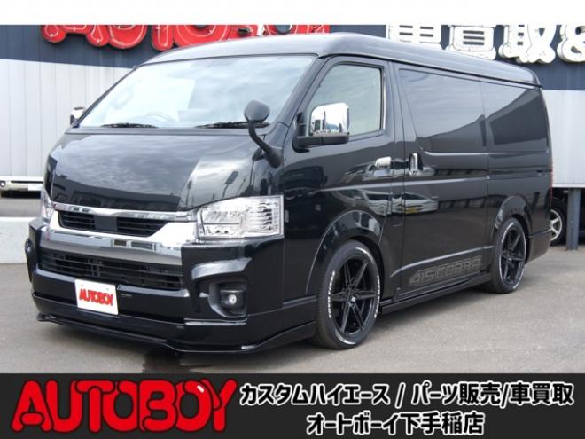 ハイエース2.7 GL ロング ファインテックツアラー 4WD　415COBRA　ファントムヘッドライトシステム&フェイスリフトキット&F/S/R/ルーフスポ/ボンネット/プレステージテールランプ&新作バッドラッカーHP-6　18インチAW　TOYO　H30　225/50R18 2700