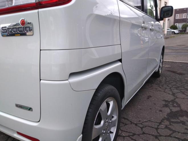 スペーシアスペーシア Ｘ ４ＷＤ　ＡＢＳ　スマートキー　Ｐスタート　アイドリングストップ　ＨＩＤ　ナビＴＶ　ブルーツース　ドラレコ　リモコンスタータ　Ｄ席シートヒーター　　左パワースライドドア　夏冬タイヤ付　車検令和１０年９月 4WD 660 5Dr