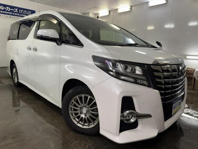アルファード２．５Ｓ　Ｃパッケージ　本州仕入　寒冷地仕様　禁煙車　純正リアフリップダウンモニター　純正１８インチＡＷ　社外１６ＡＷ＋スタッドレスタイヤ付　両側パワースライドドア　パワーバックドア　純正エンジンスターター　前後ドラレコ 4WD 2500 5Dr