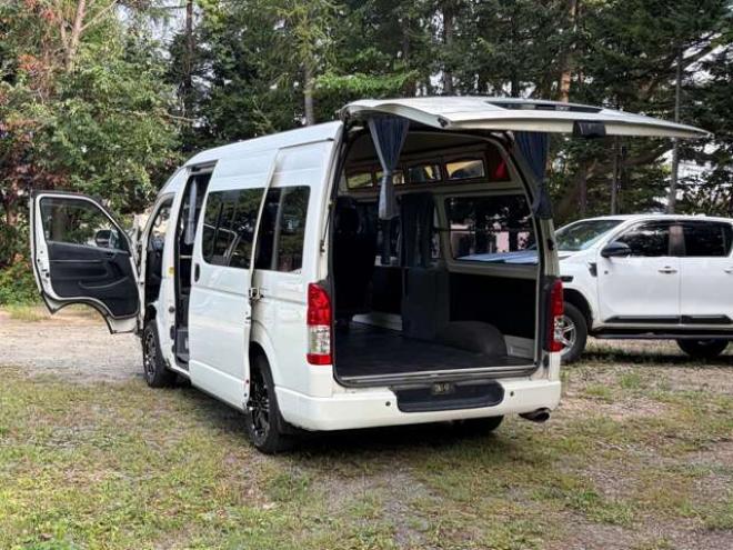 ハイエースバン2.5 DX スーパーロング ハイルーフ ディーゼルターボ 4WD　ハイルーフ4WD　ETC　リアヒーター社外16インチ社外ナビ地デジ　バックカメラ 2500