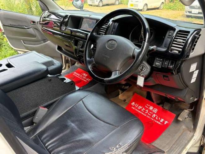 ハイエースバン2.5 DX スーパーロング ハイルーフ ディーゼルターボ 4WD　ハイルーフ4WD　ETC　リアヒーター社外16インチ社外ナビ地デジ　バックカメラ 2500
